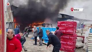 İnşaat Deposunda Yangın