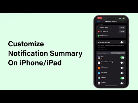 How To Customize Notification Summary On iPhone/iPad 2025 | Manage Notifications