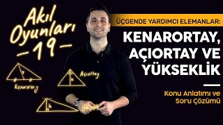 8. Sınıf Matematik Üçgenler: Açıortay, Kenarortay, Yükseklik | Ozan Alper | Lightboard ile Ders #19