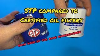 STP compared to Certified oil filters
