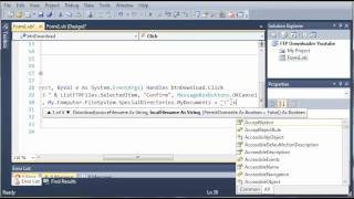 Visual Basic Tutorial - 181 - FTP Downloader Part 4 Downloading Files