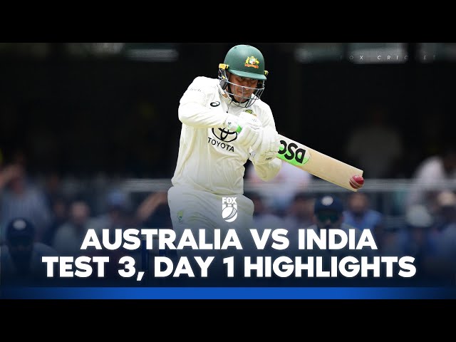 Australia v India – Third Test, Day 1 Highlights I 14/12/24 I Fox Cricket