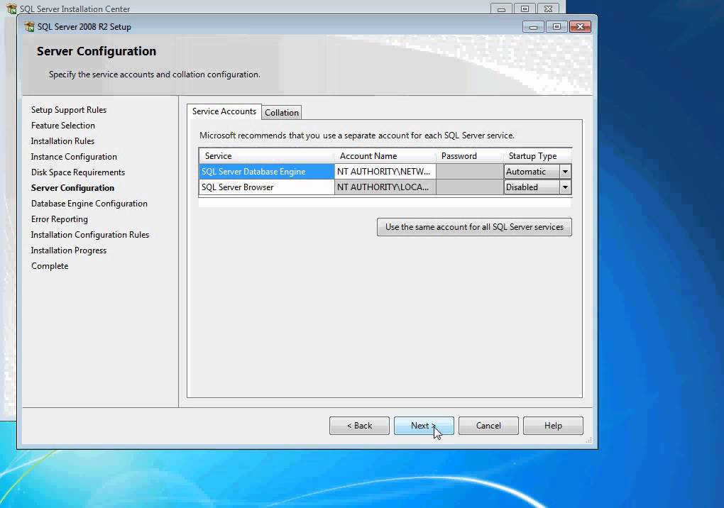 CALMS - SQL Server 2008 R2 express Installation manual