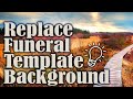 Replace Change Funeral Program Template Background