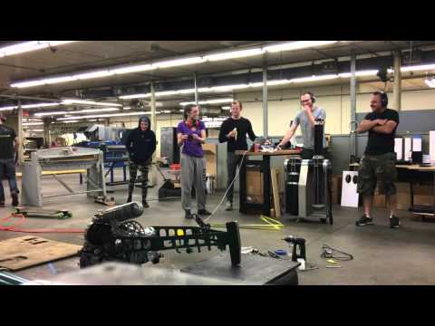 Chomp the BattleBot's First Swing Test Off Tank Pressure