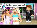 My CRUSH Showed Up To My GIRLS ONLY SLEEPOVER.. (Brookhaven RP)