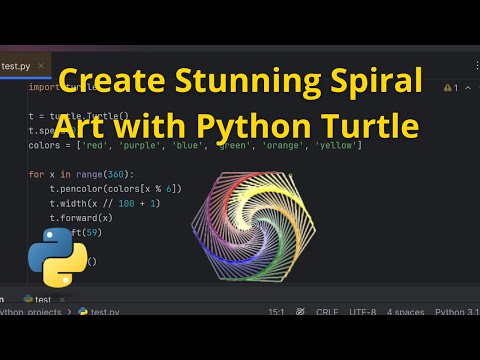 Create Stunning Spiral Art With Python Turtle Easy Python Graphics Tutorial