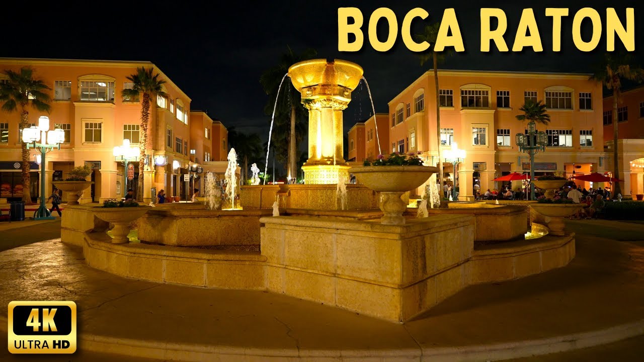 Boca Raton Florida - Beautiful Town at Night