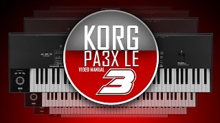 KORG Pa3X LE Video Manual - Част Трета - Стилове
