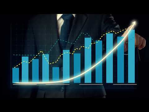 Businessman Draw Finance Allusive Graph Chart Showing Business Profit Growth stock videos