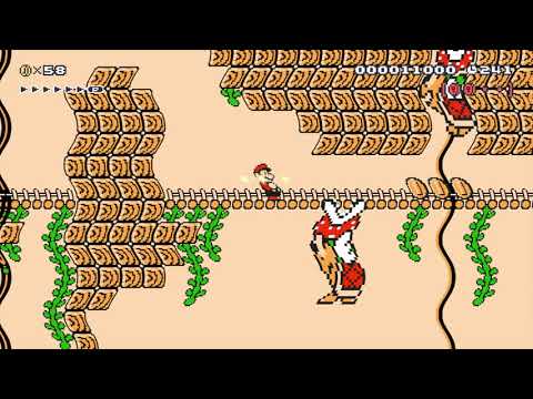 3-3 Sunstroke Ridge ⚡️ by Farts R Us ⚡️ SUPER MARIO MAKER Raw GAMEPLAY