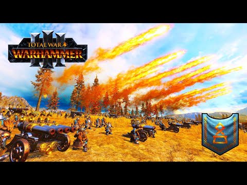 POWER OF ARTILLERY | DWARVES VS NORSCA - Total War WARHAMMER 3 | FIRESupport | 4K