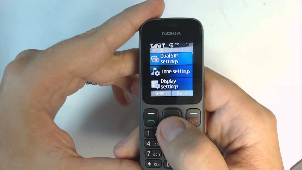 Nokia 101 factory reset