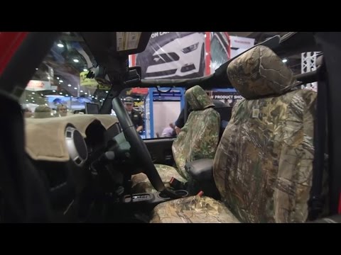 Covercraft - Carhartt Realtree Xtra Camo Seat Covers on SEMA Show
