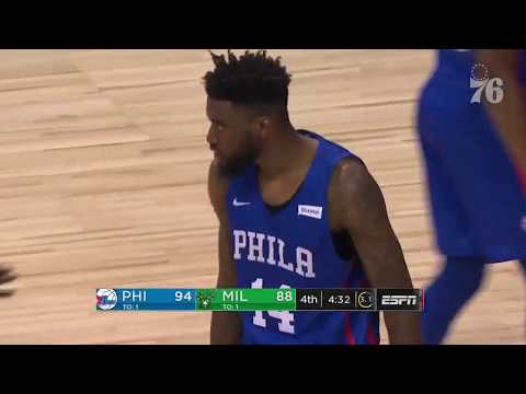 Norvel Pelle | Highlights vs Milwaukee Bucks (7.5.19)