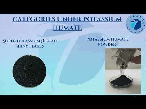 Potassium humate flakes