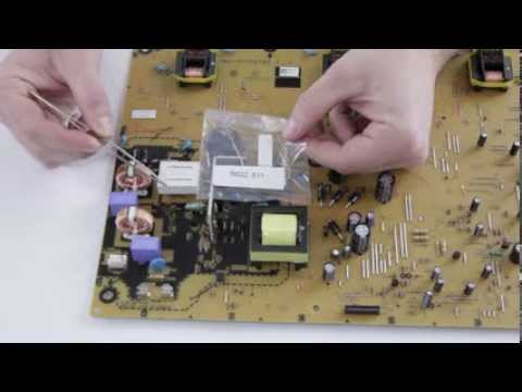 Reparando Samsung TV LCD no se enciende Sin imagen pantalla oscura Capacitores son malos