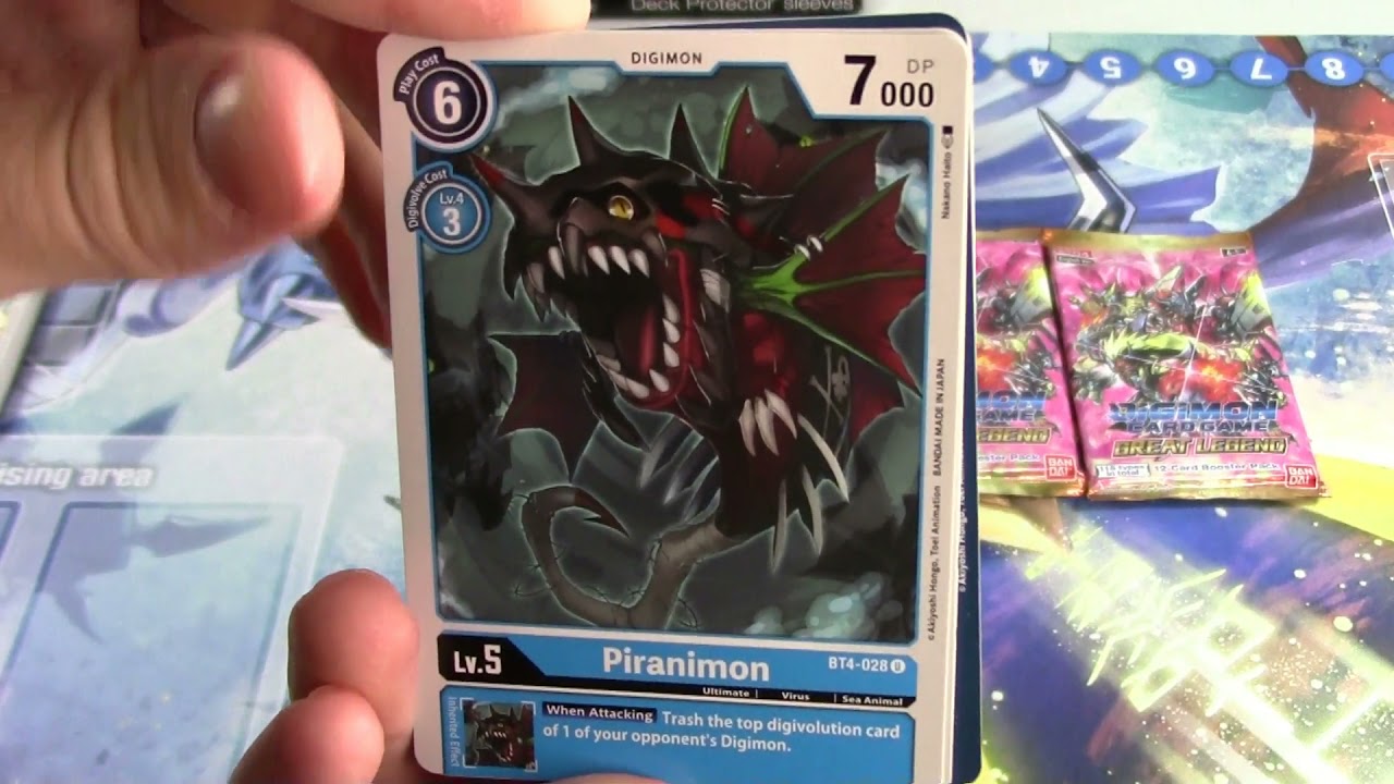 Digimon Legend Opening 5 Packs of Digimon Legend Trading Cards