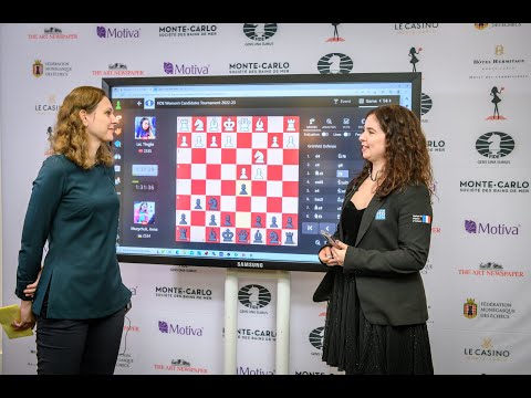 Anna Muzychuk shows Game 2 of the Semifinal | 2022 FIDE Women Candidates - POOL A |