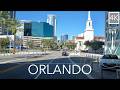 Downtown Orlando 4K Drive Winter Park O Town Scenic City Driving