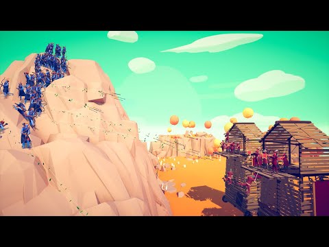 2x TOWER vs ARCHERS - Mountaineering ⛰️⛰️⛰️ | Totally Accurate Battle Simulator TABS
