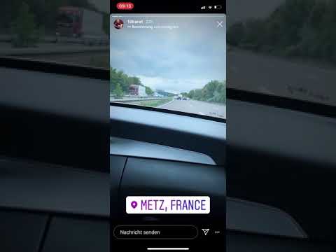 18 Karat auf dem Weg nach Barcelona Instastory#repost#reupload