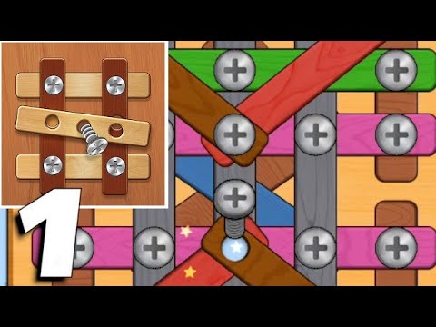 Wood Nuts & Bolts, Screw - Gameplay Part 1 (Android, iOS) - YouTube