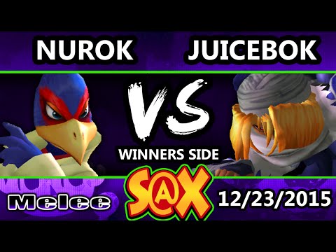 S@X 129 - Nurok (Falco) Vs. Juicebox (Sheik, Marth) SSBM Tournament - Smash Melee
