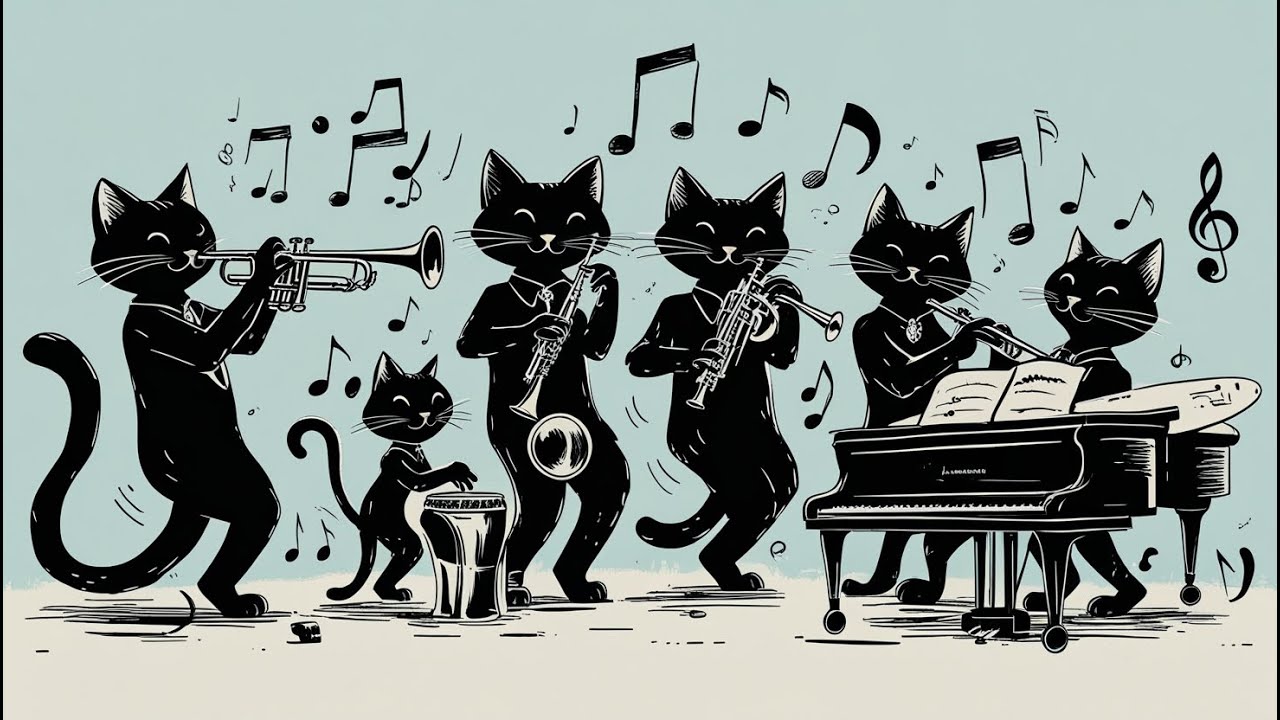 Jazz Cats – Cozy Fireplace Jazz for Winter Nights