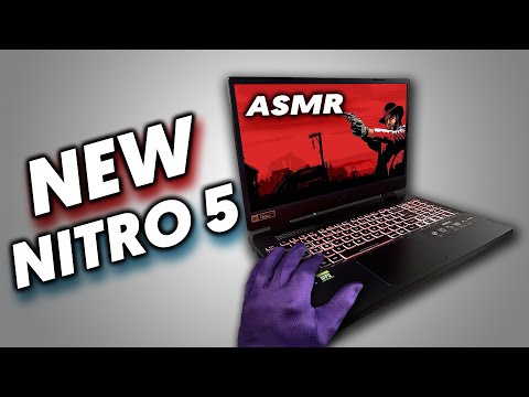 ASMR Unboxing the *NEW* Acer Nitro 5 2023 -- You Won't Believe What Games We Played!