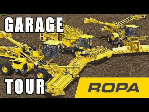 Farming Simulator 2017 ROPA DLC | GARAGE TOUR