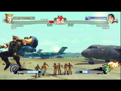 LiangHuBBB (Guile) vs FurkanOnline(Ryu) - SSF4 AEndless Battle