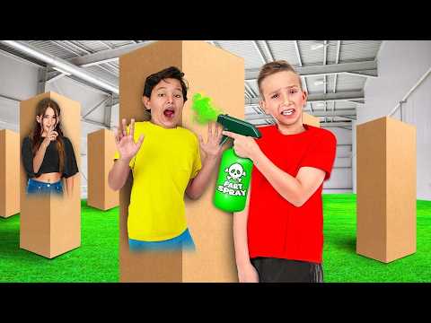 EXTREME CHALLENGE "HIDE-IN-BOXES"!