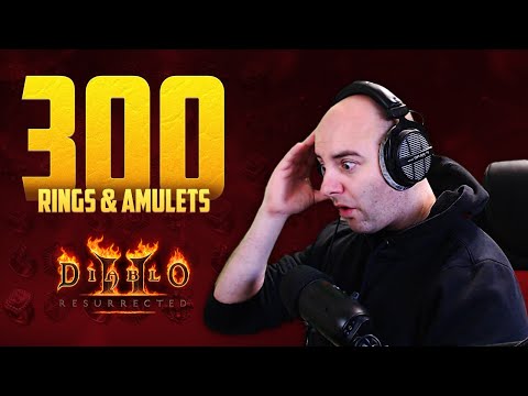 Identifying 300 Unique and Set Amulets & Rings in Diablo 2:Resurrected! Crazy odds!