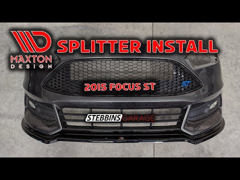 Maxton Design Front and Rear Splitter Install 2015 Focus ST