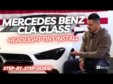 Installation der Scheinwerfertönung für die Mercedes Benz CLA-Klasse 2020–2025