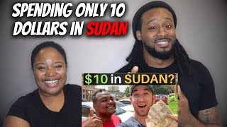 🇸🇩 American Couple Reacts "What Can $10 Get in SUDAN? (Budget Travel)"
