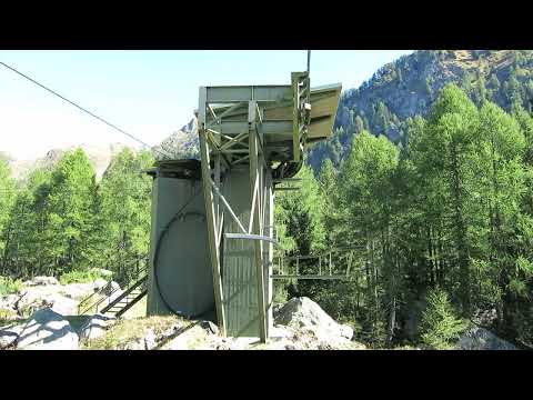Olivone - Luzzone Staumauer Luftseilbahn Bergfahrt Seilbahn téléphérique cable car