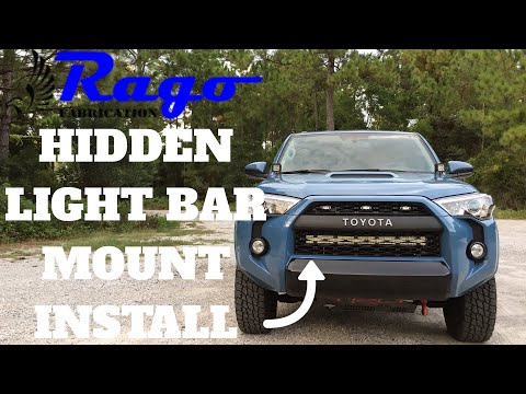 HOW TO INSTALL RAGO HIDDEN LIGHT BAR MOUNTS | TOYOTA 4RUNNER