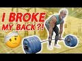 260kg Deadlift BROKE My Back ft Larry Wheels, Matt Does Fitness & Mike Thurston