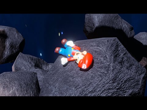 Super Mario Space Adventure | Mario in Space | Satisfying Falling - Relaxing Bouncy Mario
