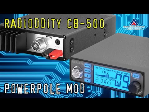 Radioddity CB-500 CB Funkgerät - Powerpole Einbau/Umbau (deutsch/german)