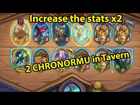 2 Chronormu in the tavern easy double stats and easy Rank1 | Hearthstone Battlegrounds