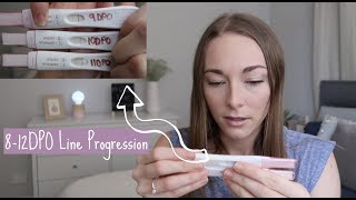The Line Got Lighter | Pregnancy Test Line Progression 8-12DPO