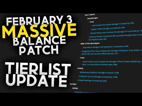 MASSIVE Balance Patch for Midnight! (Tierlist Update)