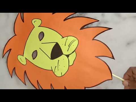 How to make Lions face mask