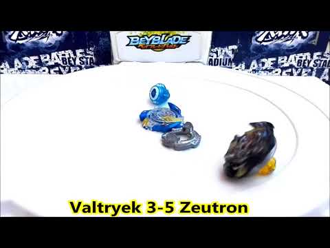 Victory Valtryek  B V vs Zillion Zeutron  I W   Valt vs Zac   Beyblade Burst Battles