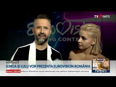 Ilinca Băcilă și Laurenţiu Niculescu vor prezenta Selecția Naţională Eurovision
