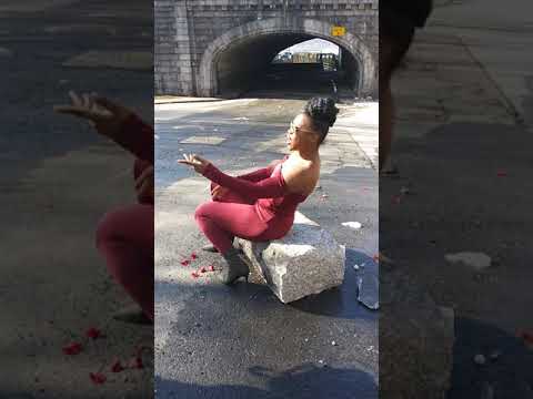 Fesah Rollins Female Rapper Lyricist recording scenes of new video "Eyes Behind Shades"