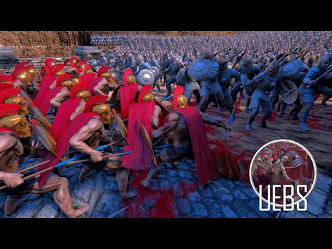 300 Spartans VS. 10,000 Persian - Protect the Bridge - Ultimate Epic Battle Simulator - UEBS